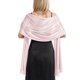 thumbnail image 1 of Bufanda de satén de seda para mujer - Chal brillante para fiestas/bodas - Color liso, talla única (70 x 200 cm) - Elegante accesorio para todas las estaciones, 1 of 5