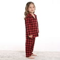 thumbnail image 3 of Godderr Toddler Boys Girls Pajamas Set,Red Black Plaid Loungewear Home Clothing,Sister and Brother Suit,Baby Fall Cotton Sleepwear for 3m-5y, 3 of 6