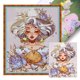 thumbnail image 1 of Kit Punto Cruz para Niña Libra Hilo Algodón Ecológico Bordado 11CT 40x50cm, 1 of 9
