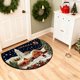 thumbnail image 5 of Decoraciones navideñas, adornos navideños, regalos navideños Alfombra navideña Puerta de entrada Felpudo semicircular Felpudo antideslizante absorbente para el hogar Felpudo a prueba de suciedad Felpu, 5 of 5