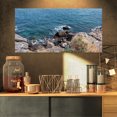 thumbnail image 1 of Blue Waters at Crimean Peninsula Beach - Impression sur Toile Seashore, 1 of 3