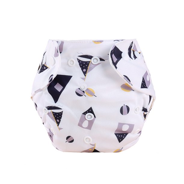 Pañal para bebé Pantalones de pañal con botones a presión estampados para bebé Pantalones de pañal para niños de talla grande Pantalones de pañal para bebé