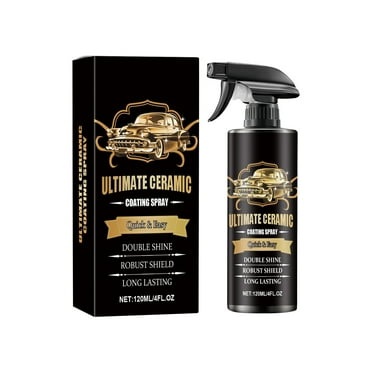 Ultimate Ceramic Coating Spray;Automobile Coating Cleaner; Automobile Coating Waterproof Coating Agent，120ml,black