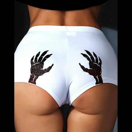 

MRULIC panties for women Print Pieces Sexy Underwear High Waist 1 Lingerie Women Panties Women s Panties White + L