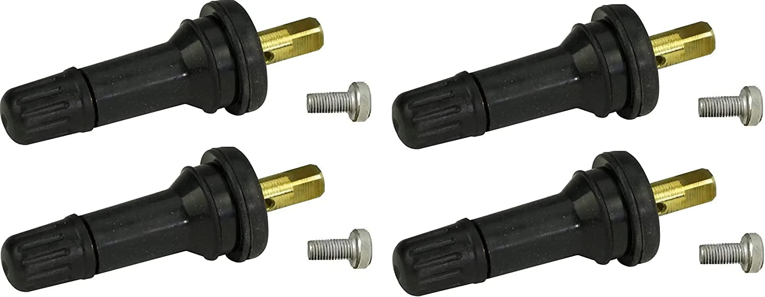 Muzzys (Set of Four VS65 Rubber TPMS Tire Valve Square Stem FITS 2014