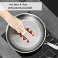 thumbnail image 6 of Titanium Hammered Pan Pro with Lid, Titanium Frying Pans For Cooking,Multifunctional Ultra-Durable Scratch-Resistant Non Stick Nutri Pans (11.02in), 6 of 7