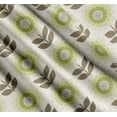thumbnail image 3 of Cotton Cambric Fabric by Soimoi - Floral Pattern- 56" Wide Soft Breathable Fabric by 2 Yard for Kurtas, Linings, Blouses, Baby Clothes, Quilting - Lime Green, 3 of 6