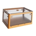 thumbnail image 1 of GUOOL Camping Storage Box Foldable with Lid Clear Storage Cabinet Outdoor Book Baskets Yellow, 1 of 8