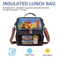 thumbnail image 2 of Bolsa de almuerzo aislante LOKASS de dos pisos con soporte para comidas, 2 of 8
