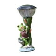thumbnail image 5 of colaxi Frog Statue Solar Light Yard Decoration Unique Waterproof Funny Ornament Figurine Garden Decor for Patio Outside Lawn Yard Carrying bucket Frog, 5 of 9