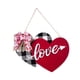 thumbnail image 5 of Letrero de puerta para el día de San Valentín, letrero de madera con forma de corazón, decoración de puerta para bodas al aire libre, 5 of 7