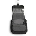 thumbnail image 2 of Brookstone Large Hanging Toiletry Cosmetic Organizer Bag for Travel, Black, 2 of 7