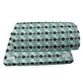 thumbnail image 4 of Geometric Foot Rest, Grey and Green Tones Squares Pattern of Diagonal Order Checkered Ornament, Non-Slip Backing Adjustable Ergonomic Memory Foam Leg Support for Office, Multicolor, by Ambesonne, 4 of 5