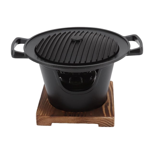Parrilla Hibachi, Mini Parrilla de Carbón Portátil Japonesa sin Humo para Barbacoa, Camping, Picnic, Fiesta, Cocina