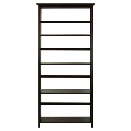 Mission Style 5-Tier Wood Bookcase