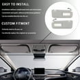 thumbnail image 4 of Left Driver Side Car Sun Visor With Makeup Mirror For Mazda CX-9‌ 2010-2015 With Light, Replacement OEM TDY1-69-320-light grey, 4 of 6