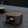 thumbnail image 4 of Ceramic Teapot Warmer, Base Candle Heating, with Metal Warmer Plate for Heating Tea Coffee Milk, 4 of 6