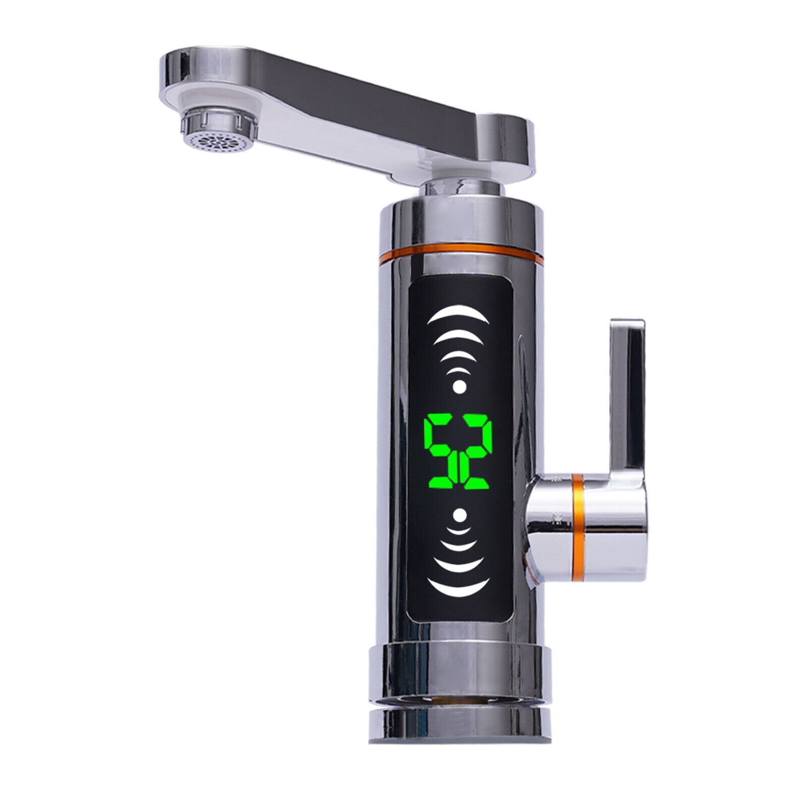110V Electric Instant Hot Water Heater Shower Kitchen Tap Faucet Digital Display LED Digital Display Electric Heater Rotatable Instant Water Heating Tap Faucet Digital Display