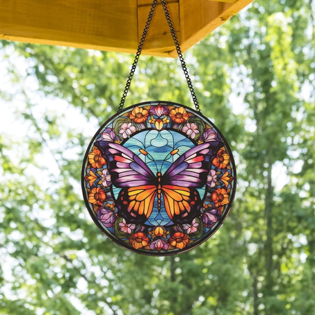 Hanging Wreath Colorful Circular Wall Decoration Window Decoration Festival Decorations 15cm