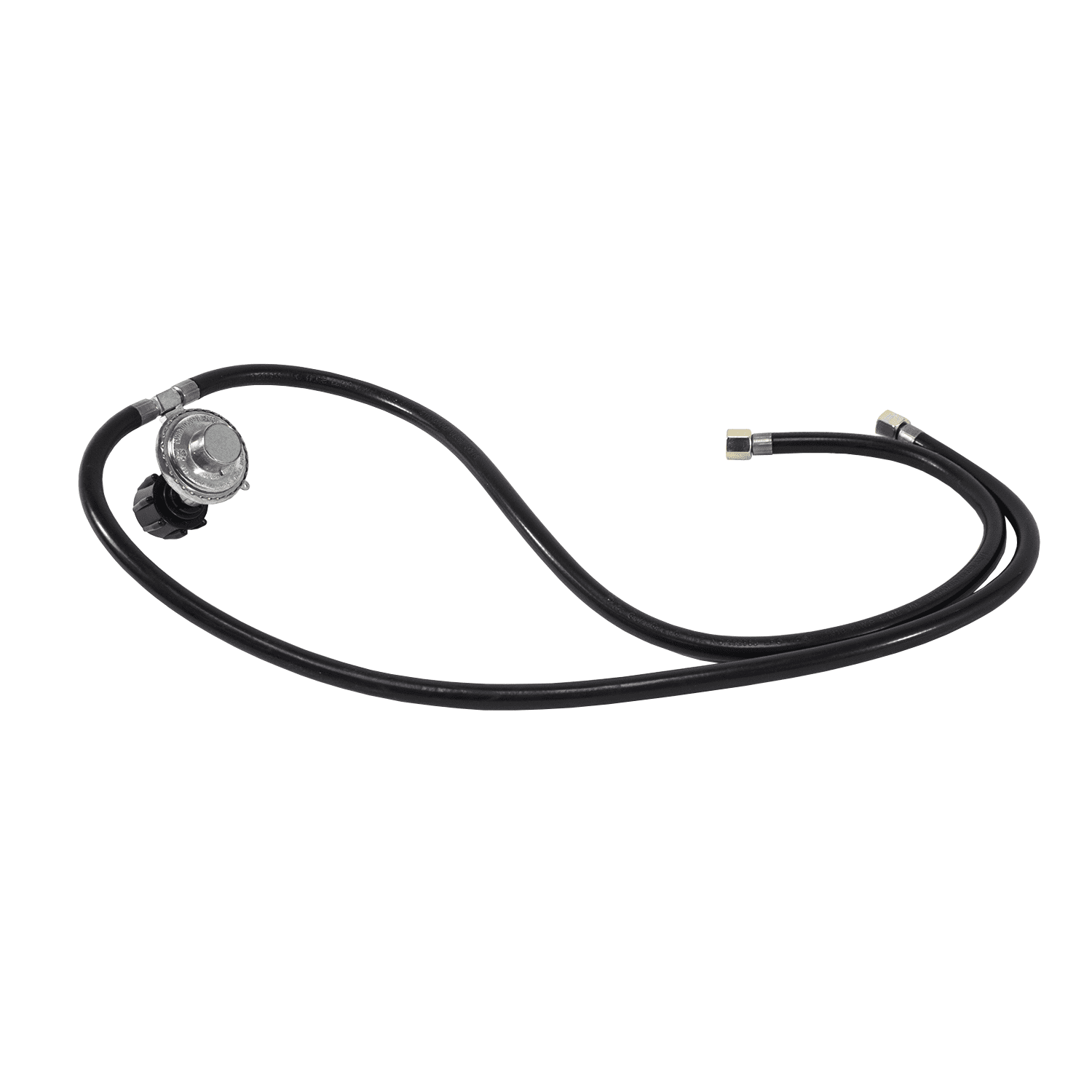 Gas One 2 x 3 FT Dual Hose Low Pressure Propane Regulator and Dual Hose