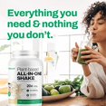 thumbnail image 2 of Plant Based All-In-One Protein Powder - High Protein Meal Replacement Shake - With Greens & Probiotics-Pea Protein Powder - Gluten Free,Soy Free,Dairy Free - 19 Servings-799g tub Protein Drink Vanilla, 2 of 8