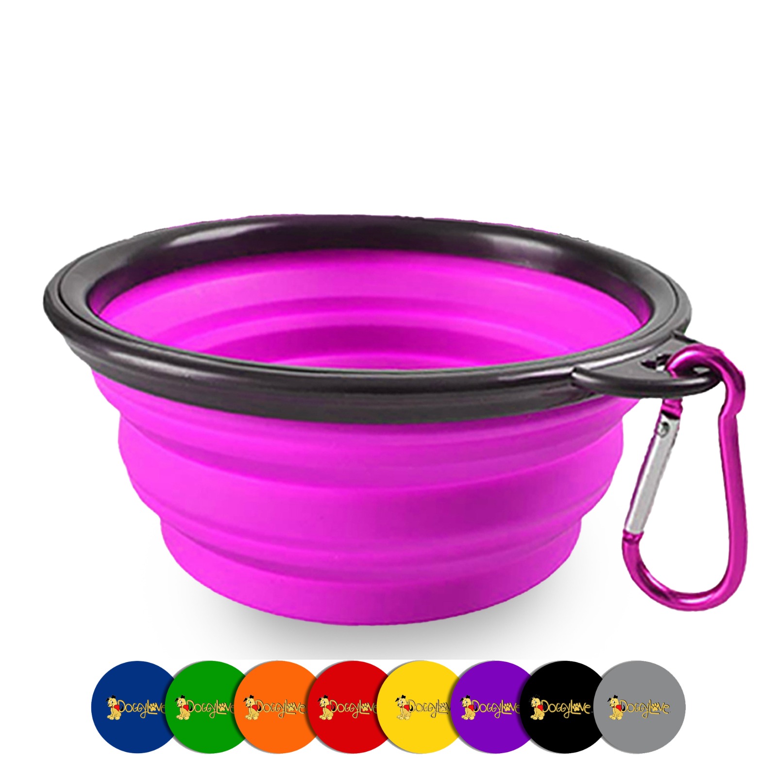 DOGGYLOVE Collapsible dog bowls Portable travel dog bowls 34oz food