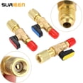 thumbnail image 5 of Valve à Bille Réfrigérante pour Climatisation 1/4 Pieds' SAE, R134a A/C HVAC, Raccords à Faible Perte HVAC pour R134a R410A R12 R22 R502 Tuyaux de Charge Outils Réfrigérants pour Climatisation, 5 of 5