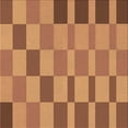 thumbnail image 1 of Ahgly Tapis d'Intérieur Lavable en Machine Carré Orange Transitionnel, 5 Pieds Carré, 1 of 7