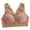 Coffee, variant on Bigersell Bras for Older Women Lace Wireless Bralette Pullover Bras with Removable Cup Ladies V-Neck Push-up Full-Coverage Pull On Bras Padded Bralettes Womens Sports Bras Khaki One Size