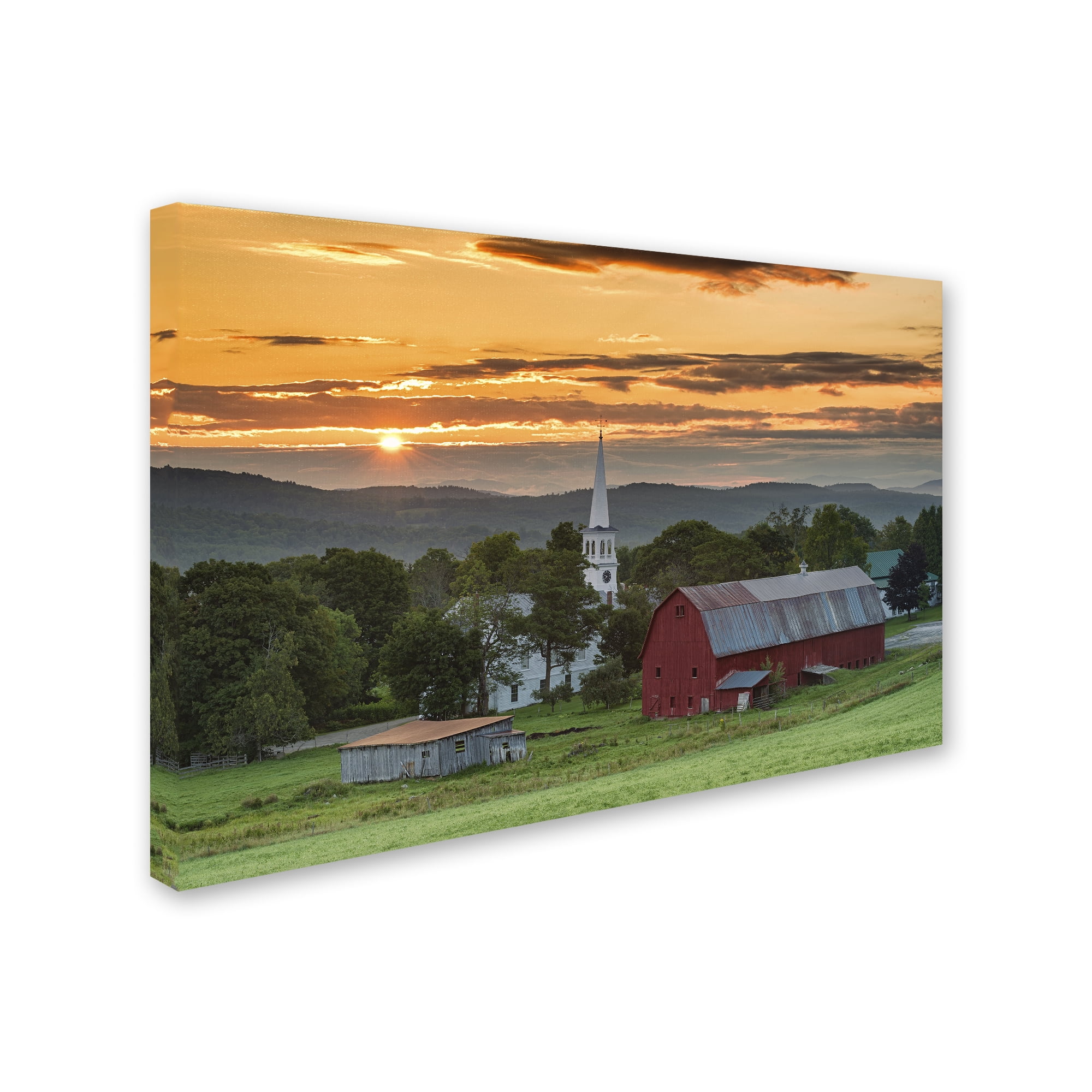 Trademark Fine Art "A Farm and A Prayer" Canvas Art by Michael Blanchette Photography