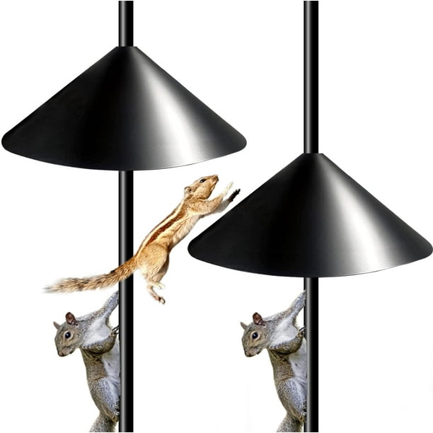 Squirrel Proof Baffle for Protecting Outside Pole Bird Feeders and Bird