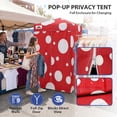 thumbnail image 5 of EAGLE PEAK Flex Ultra Compact 4x4 Pop-up Changing Room Canopy, Portable Privacy Cabana for Pool, Fashion Photoshoots, or Camping (Red Mushroom), 5 of 11