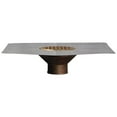 thumbnail image 2 of Stainless Steel Thin Membrane Bowl Deck Drain Fitting Size: 3" No Hub, 2 of 5
