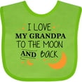 thumbnail image 3 of Inktastic I Love My Grandpa to the Moon and Back Boys or Girls Baby Bib, 3 of 4