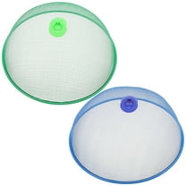 HOOWIFFY 2Pcs Metal Mesh Food Cover Dome with Handle Design for Indoor Food Protection