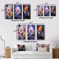 thumbnail image 4 of Designart "Pink Yellow modern Still Lifes" Abstract Framed Wall Art Set Of 3 - Pink Still Lifes Frame Canvas Set For Living Room Decor, 4 of 6