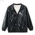 thumbnail image 2 of Liyamei Kids Zip Up Collared Jacket with Lapel for Fall Fashion Outerwear Size 4-5 Years, 2 of 7