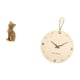 thumbnail image 5 of Escultura De Gato De Resina Y Reloj De Pared Nórdico De Madera. Figura Decorativa Para Sala De Estar Moderna, Dormitorio, Oficina, Entrada, Estantería O Decoración Del Hogar., 5 of 8