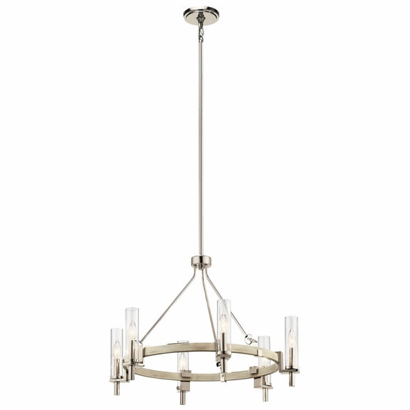 44284WWW Kichler Lighting Telan - 6 Light Large Chandelier - 21.5 Inches Tall By 29.25 Inches Wide -Traditional Installation