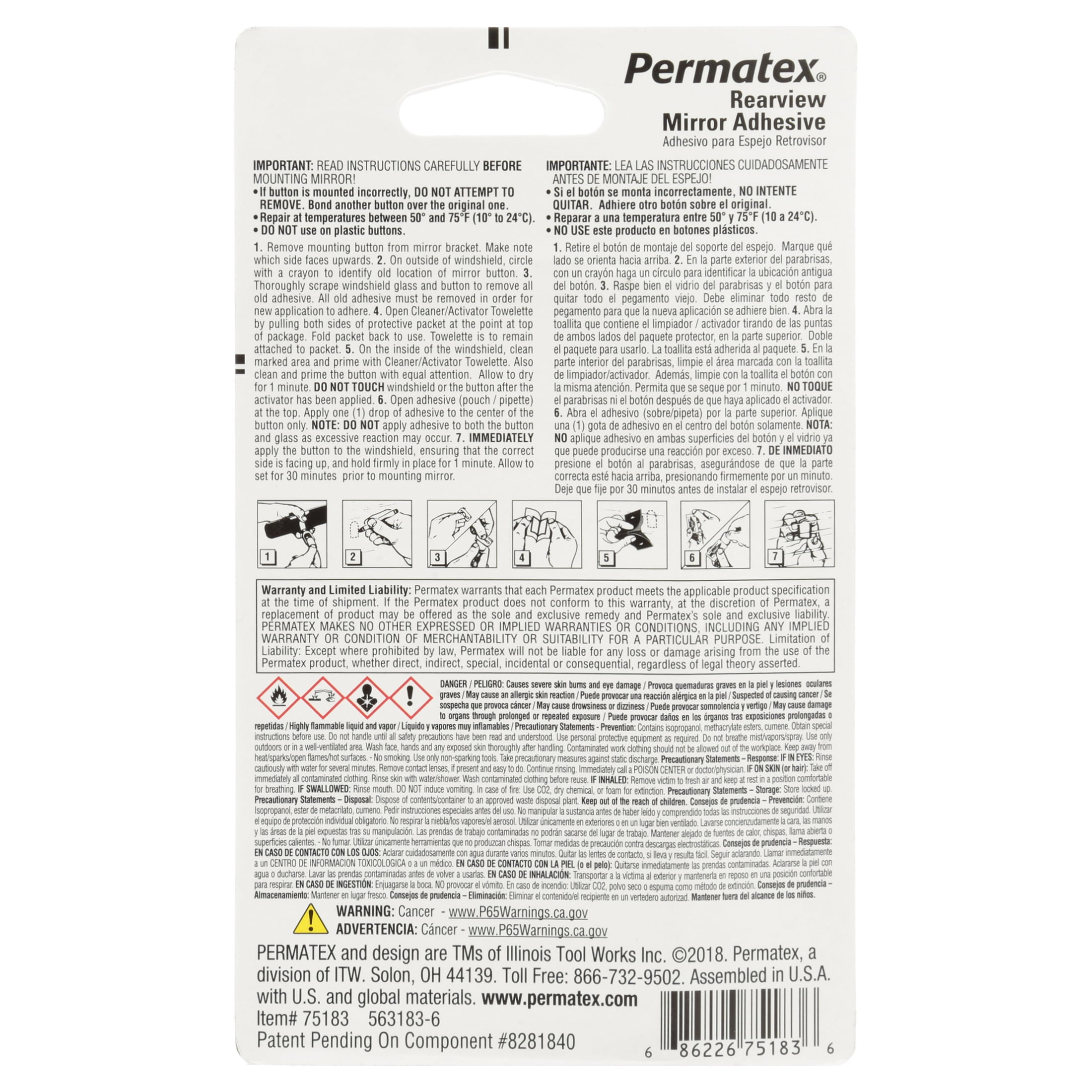 Permatex® Professional Strength Rearview Mirror Adhesive – Permatex