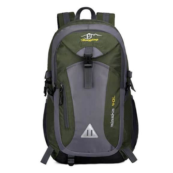 40L Hiking Backpack Outdoor Camping Rucksack Waterproof Shoulder Travel Back Bag Army Green