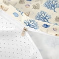 thumbnail image 3 of Manfei Watercolor Beige Seashell Starfish Coral Twin Bedding for Kids Boys and Girls, Marine Life Print Duvet Cover Set, Reversible 2-Piece, 1 Duvet Cover and 1 Pillowcase, 3 of 5