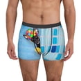 thumbnail image 2 of Goofa Prague Ratter Dog in Bathtub Printed Men's Boxer Briefs Underwear, Moisture-Wicking Underwear, Trunk,Soft and Breathable Cotton Underwear-Large, 2 of 9