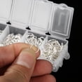 thumbnail image 1 of Accessories Mixed Steel Jewelry Accessories Open  Rings DIY Findings Set Kit Silver, 1 of 8