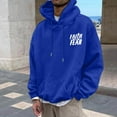 thumbnail image 4 of Men Jesus Hoodies Faith Christian God Bible Verse Cross Religious Pullover Sweatshirts Blue XXXL, 4 of 7