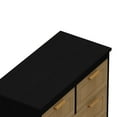 thumbnail image 7 of 4 Drawers Rattan Cabinet,for Bedroom,Living Room,Dining Room,Hallways,Easy Assembly, Black, 7 of 7