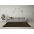 thumbnail image 3 of Ahgly Company Indoor Round Abstract Brown Contemporary Area Rugs, 7' Round, 3 of 4