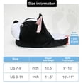 thumbnail image 5 of Onmygogo Fuzzy Winter Animal Plush Indoor Slippers for Women and Men(Size 9-10.5, boston), 5 of 5