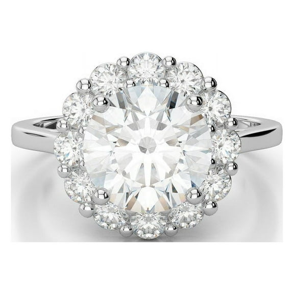 2.40 Ct Brilliant Round Cut Diamond Bridal Rings For Her Solid 14K White Gold