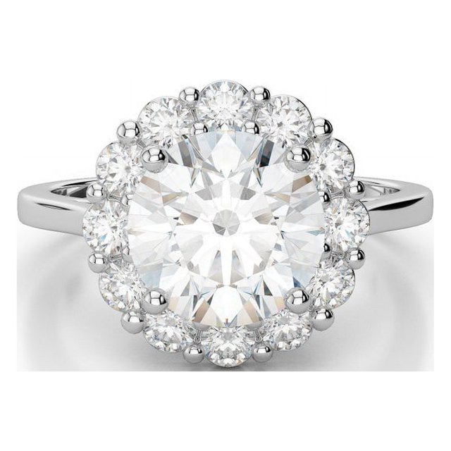 2.40 Ct Solitaire Round Diamond Wedding Rings for Ladies Solid 950 Platinum